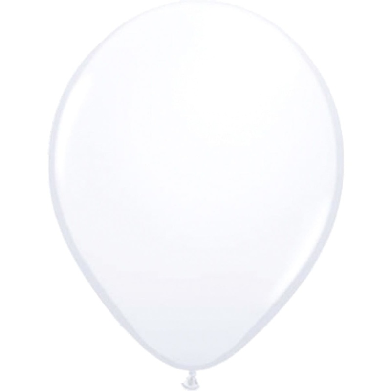 20 balloons party decoration white 13cm