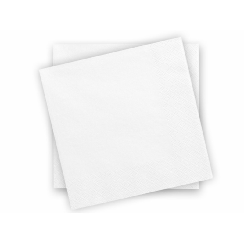 20 napkins Scarlett white 33cm