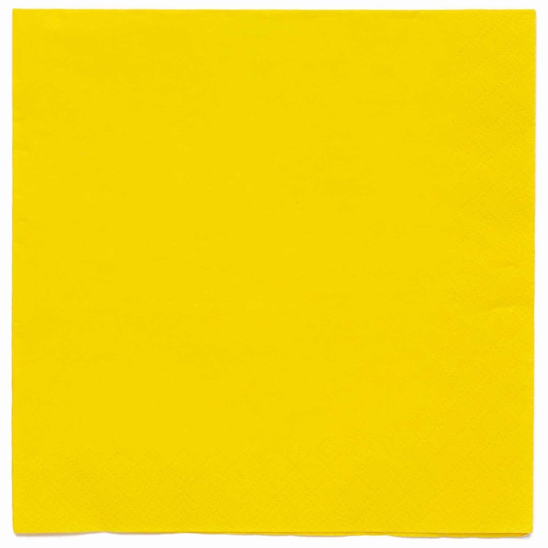 20 sun yellow eco napkins 33cm