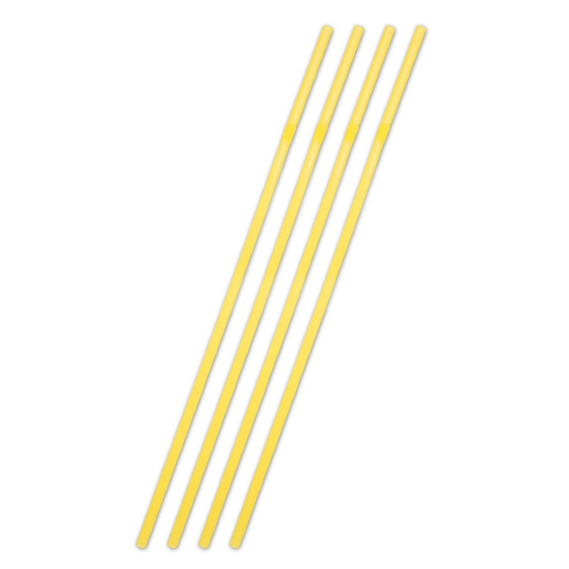 25 jumbo straws yellow 44cm