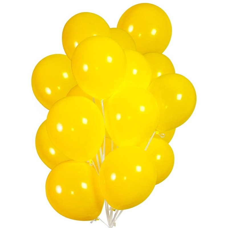 30 balloons in yellow 23cm