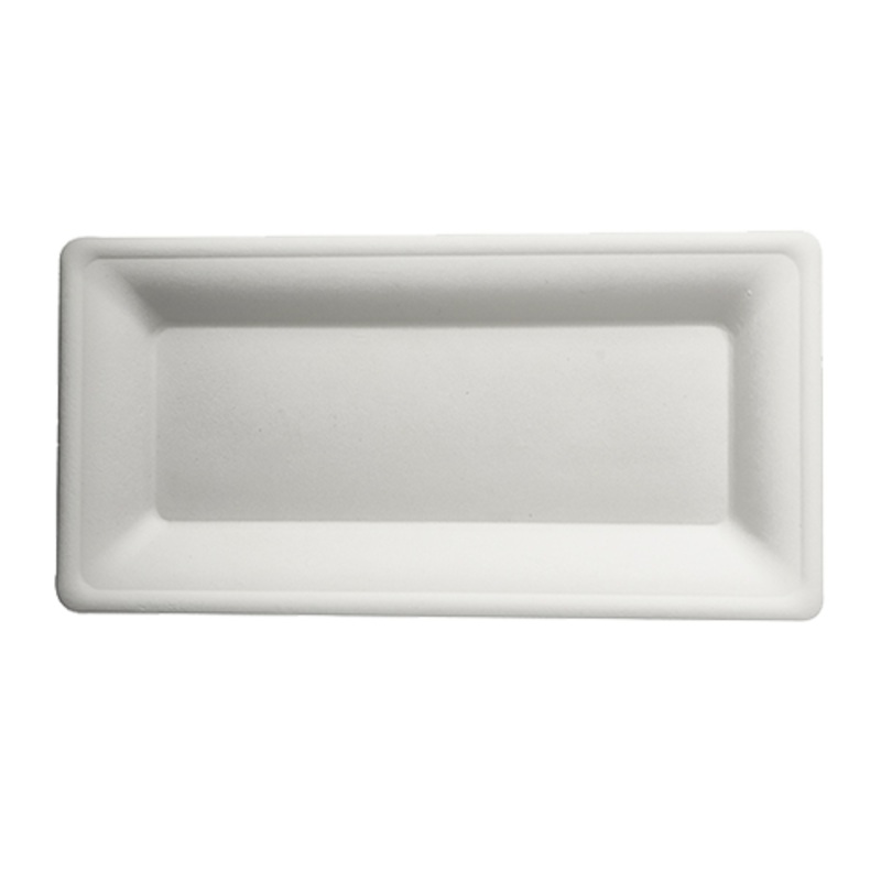 50 sugar cane plates Aida square 13 x 26cm