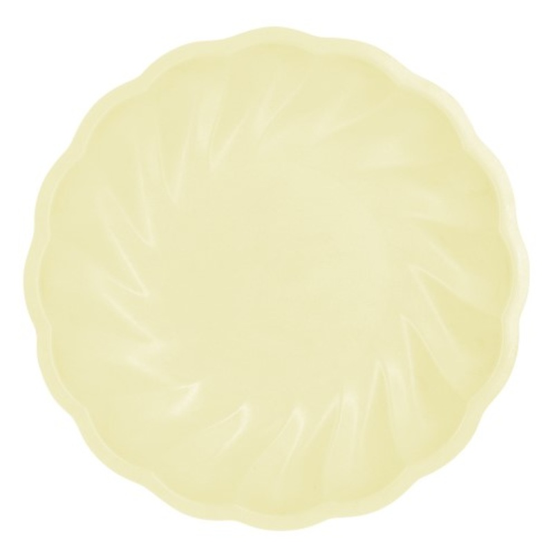 6 plates eco-elegance yellow 23cm
