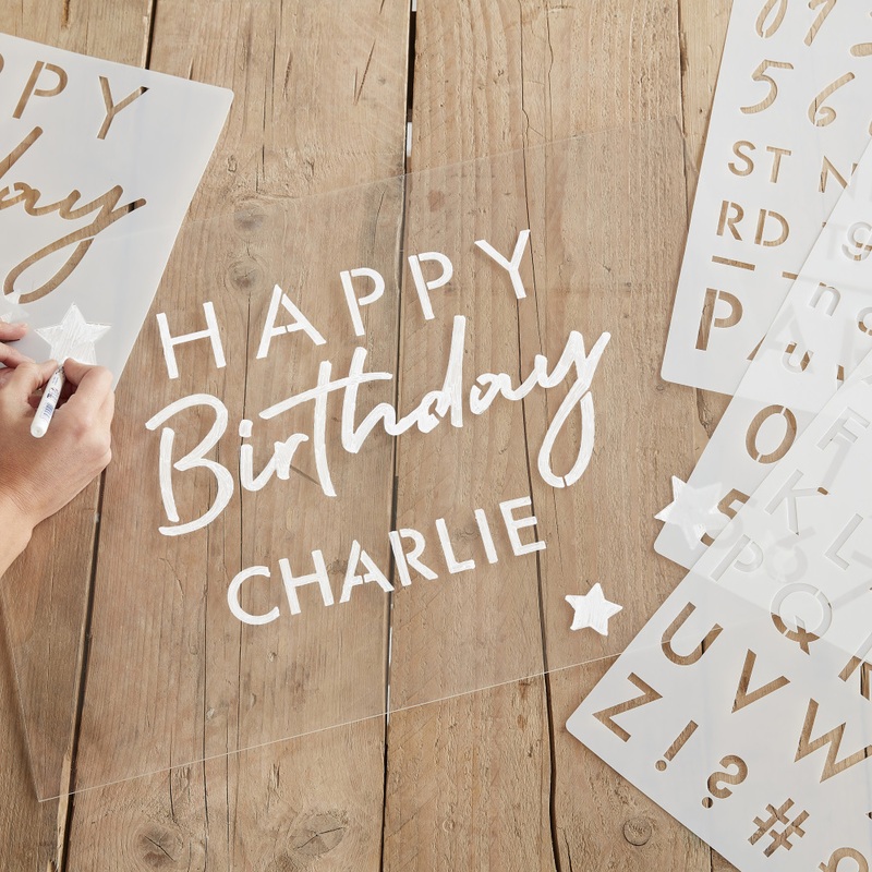 Birthday party template 6 parts