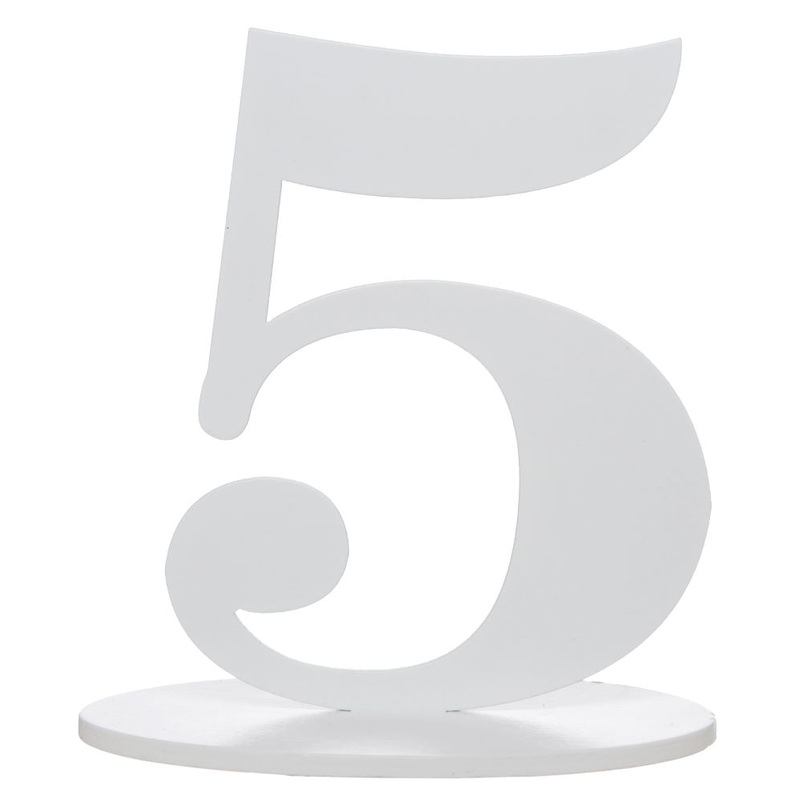 Fabulous 5 table number 17cm