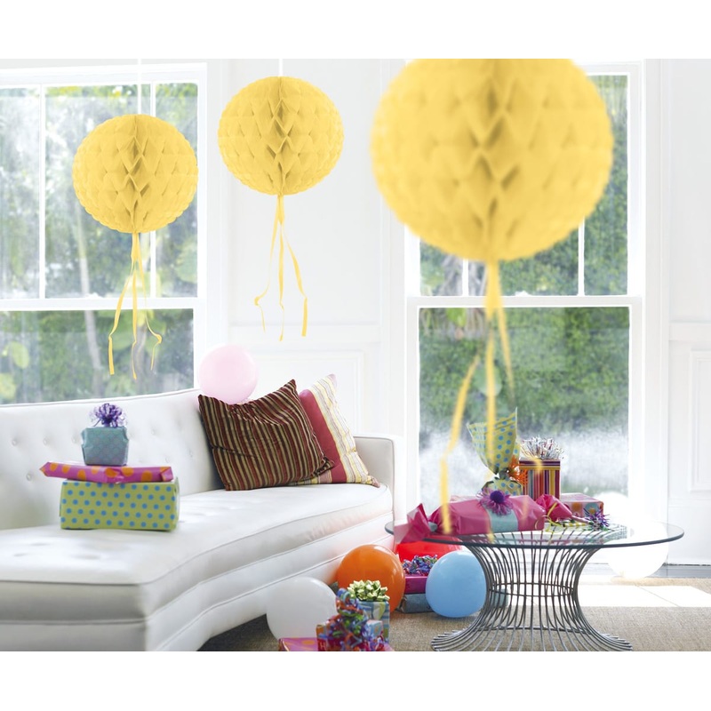 Honeycomb ball light yellow 30cm