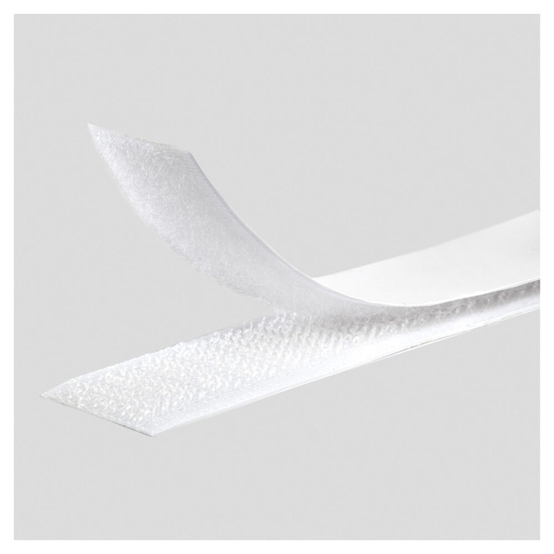 Klettband selbstklebend wei 2cmx2m