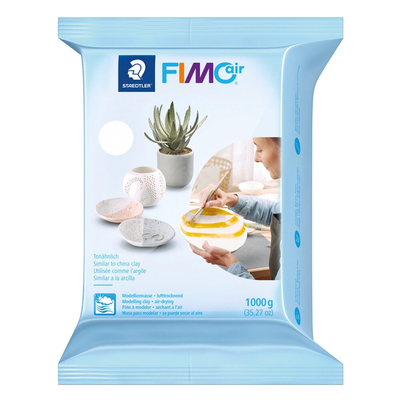 STAEDTLER Modelliermasse FIMOair Basic wei 1000g
