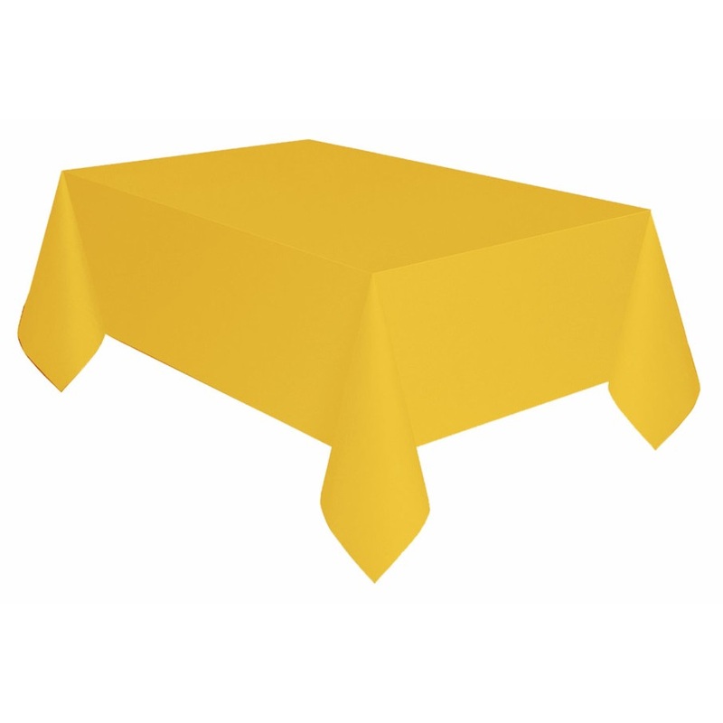 Sunny yellow eco tablecloth 2.74m
