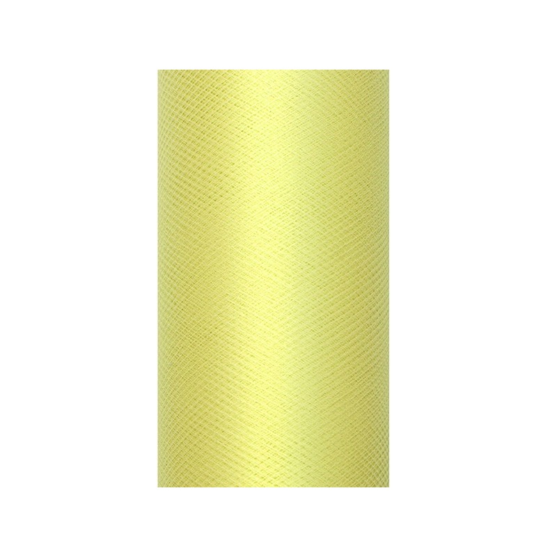 Tulle fabric Luna lemon yellow 9m x 30cm