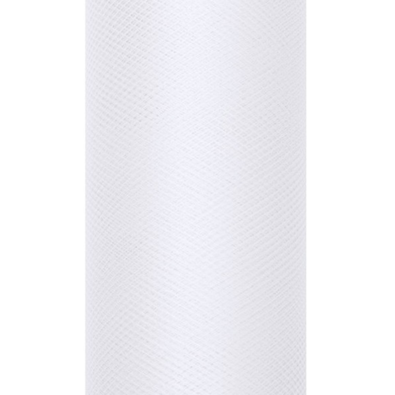 Tulle fabric Luna white 9m x 50cm
