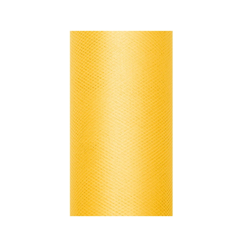 Tulle fabric Luna yellow 20m x 8cm
