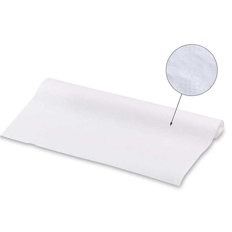 White paper tablecloth Janina 10m