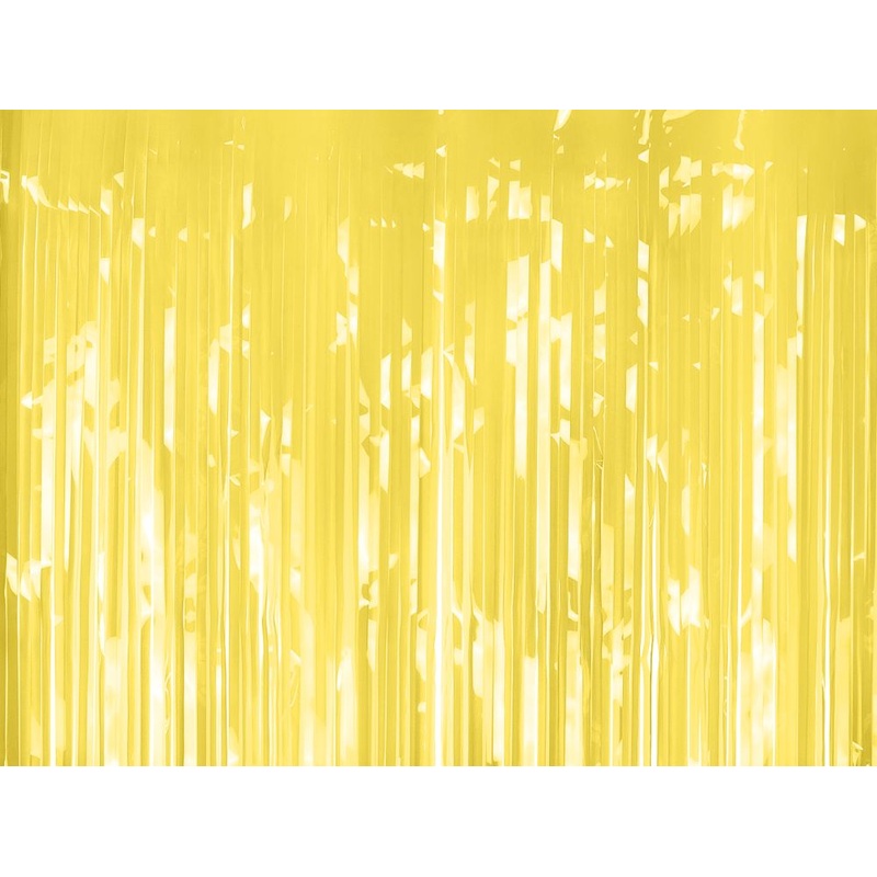 Yellow party curtain 2x1m
