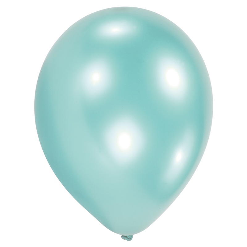 10 balloons Fashion Pearl Caribbean blue 27.5cm