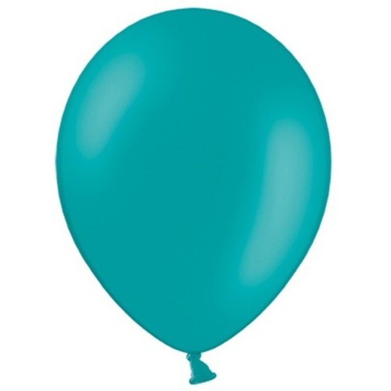 100 Celebration balloons turquoise 29cm