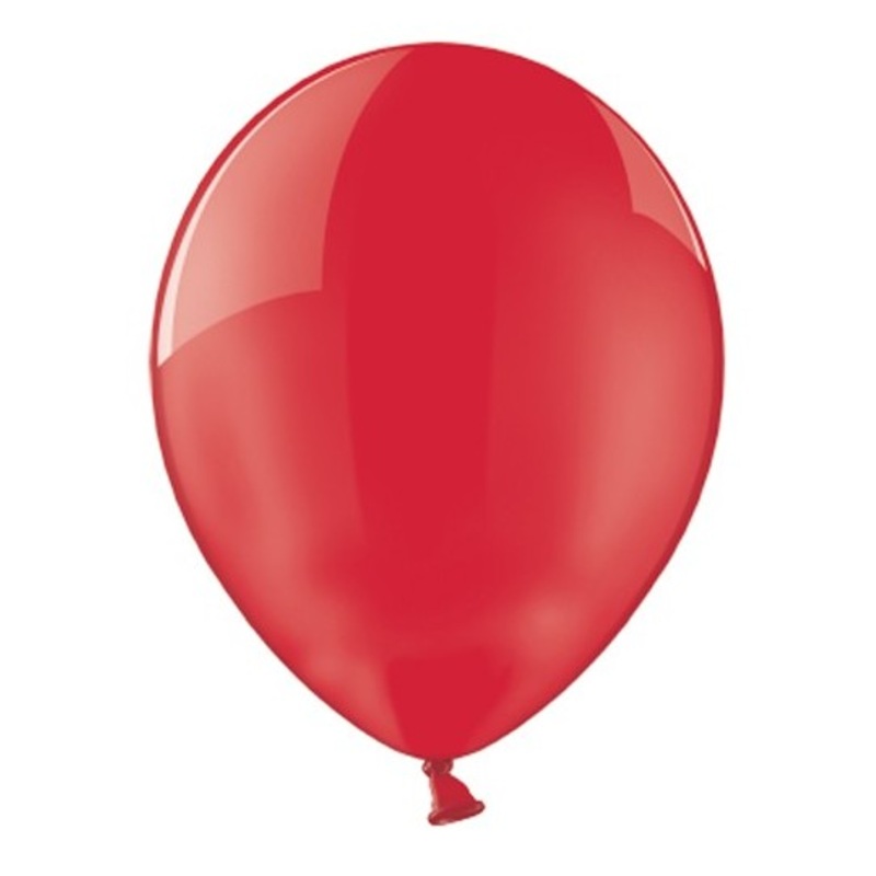 100 latex balloons Dipsy red glossy