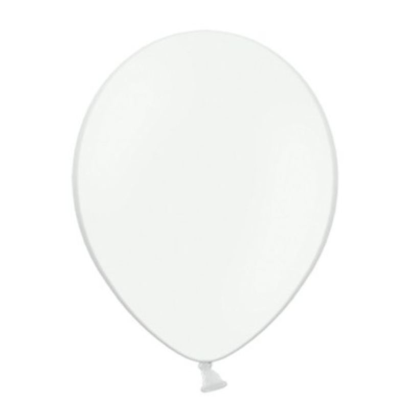 100 party star balloons white 12cm