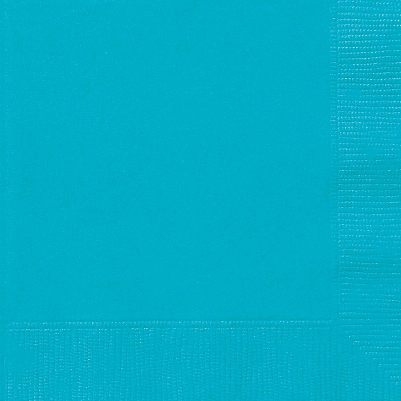 20 napkins Vera turquoise 33cm
