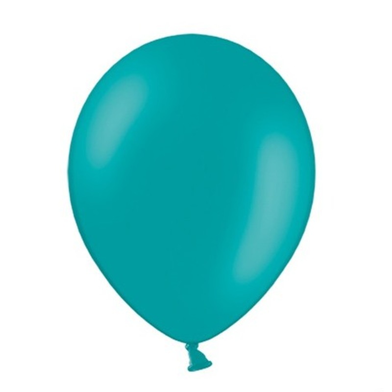 20 party star balloons turquoise 23cm