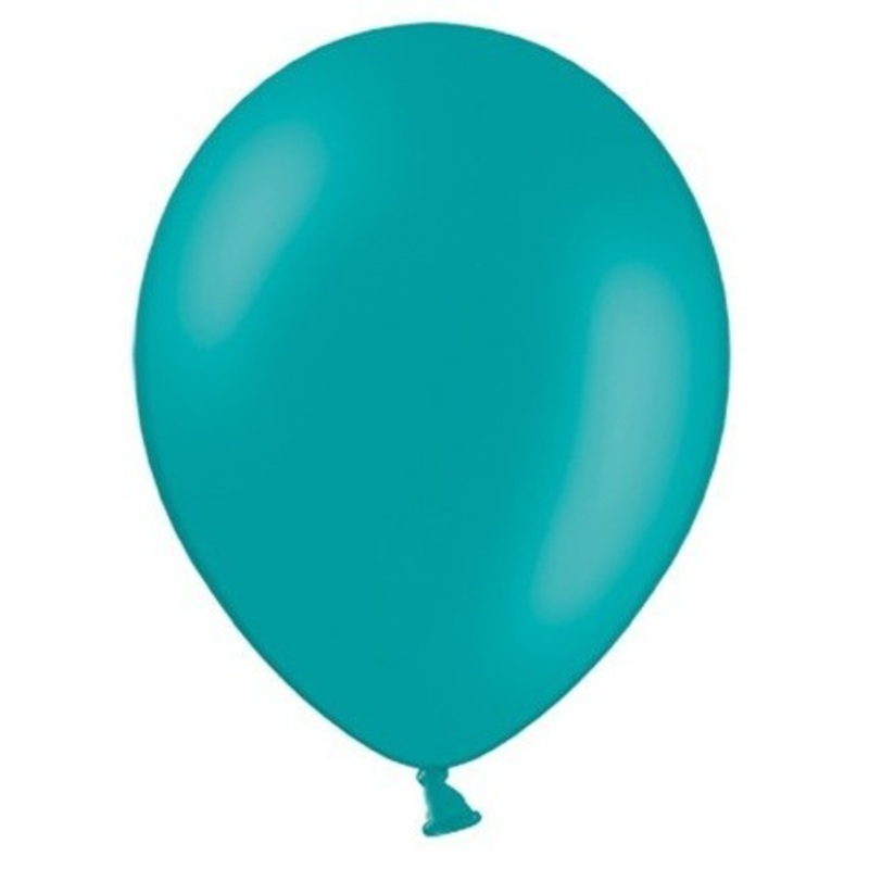 20 party star balloons turquoise 27cm