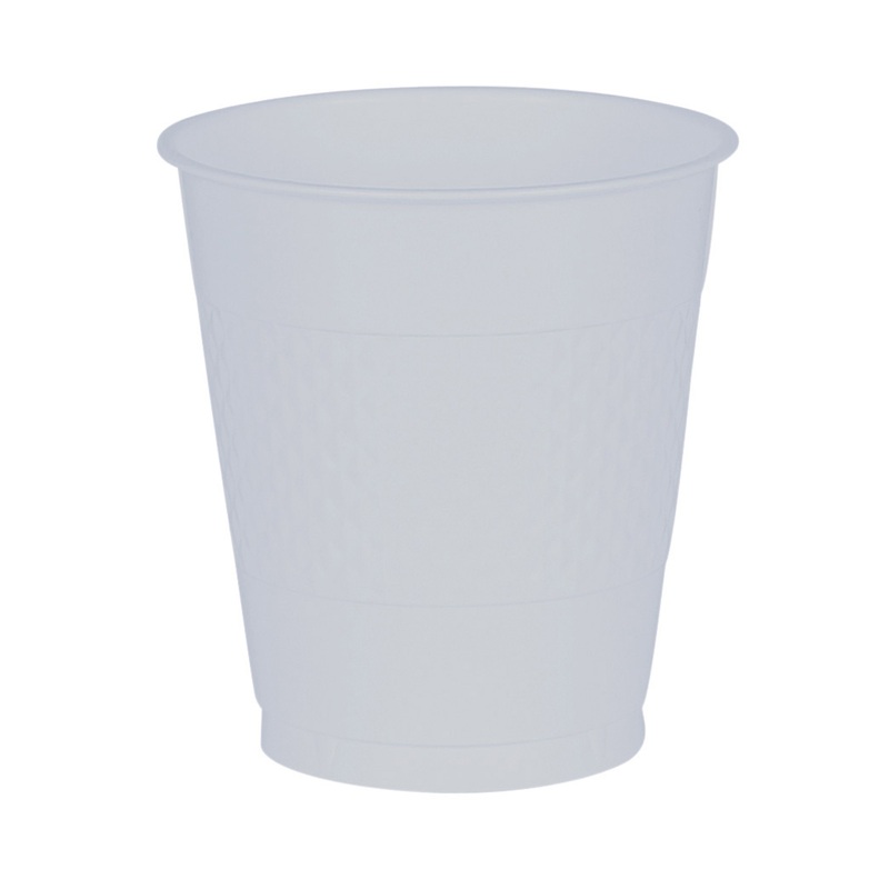 20 transparent plastic cups 355ml
