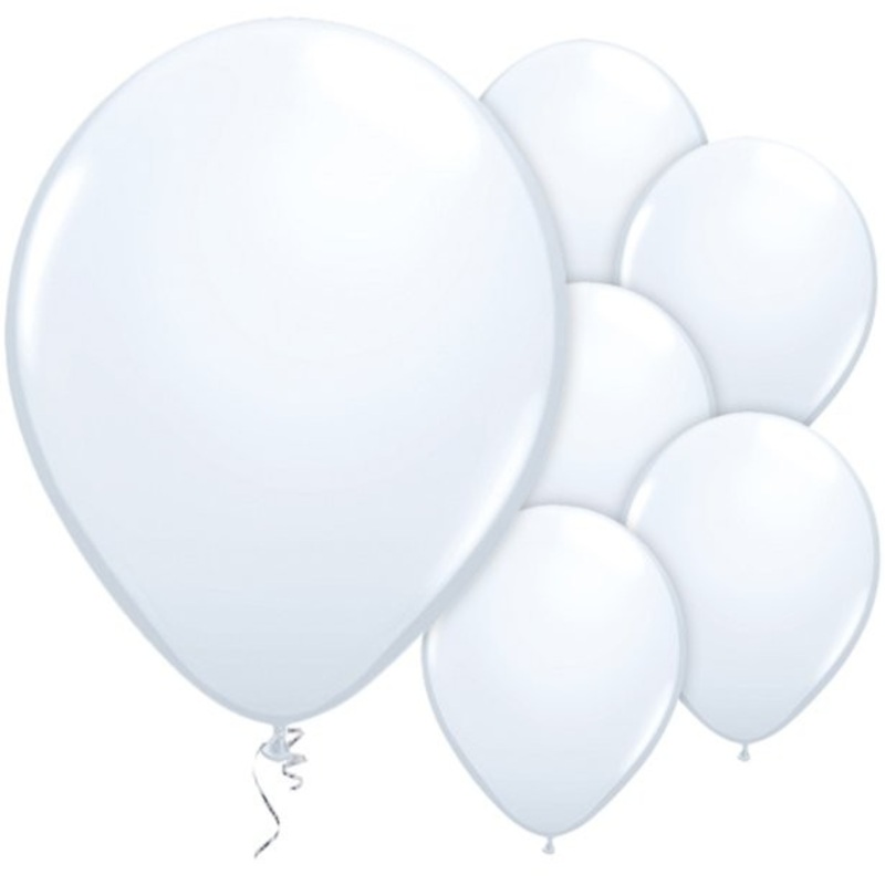 25 white balloons Passion 28cm