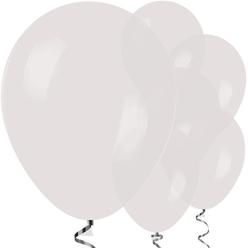 50 transparent balloons Jive 30cm