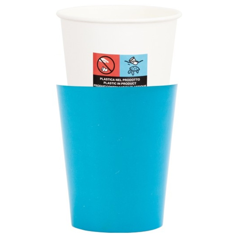 8 Turquoise Passion paper cups