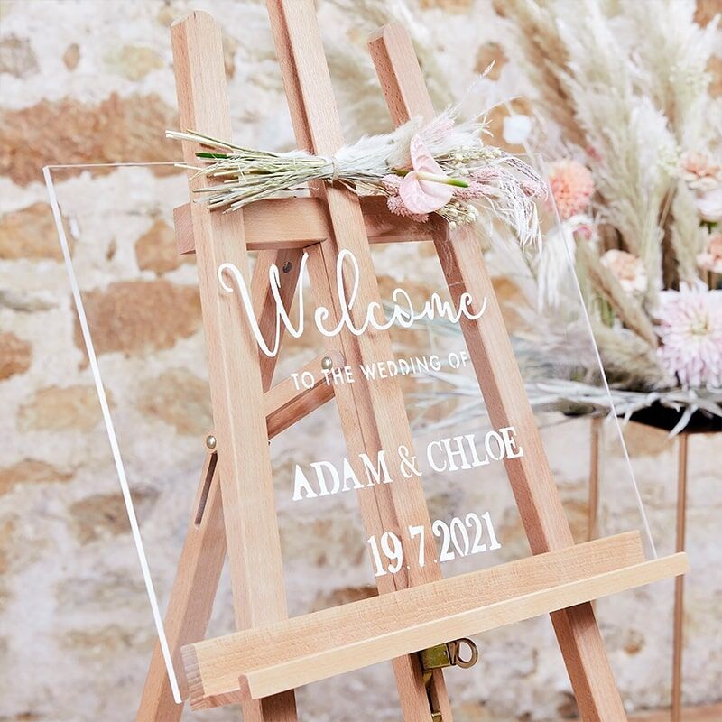 Country Wedding DIY Acrylic Sign