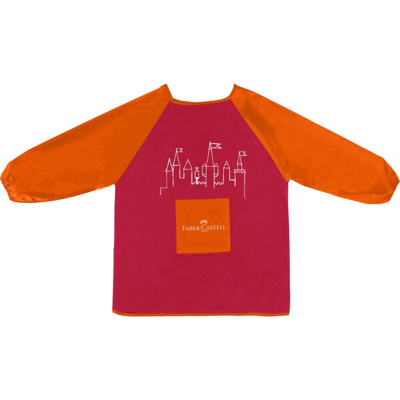 FABER-CASTELL Kindermalschrze rot/orange