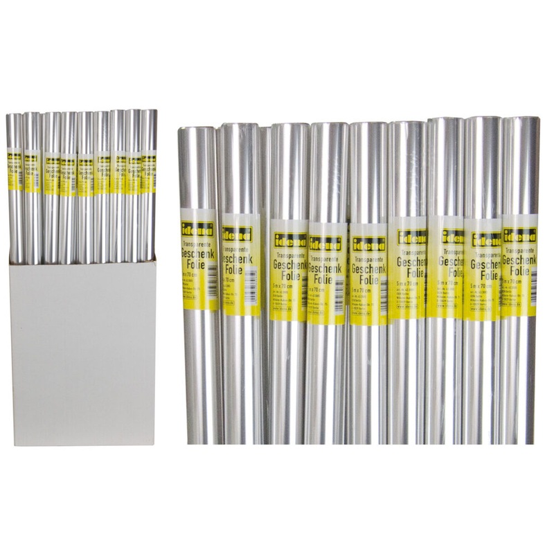 Geschenkfolie transparent 70cmx5m