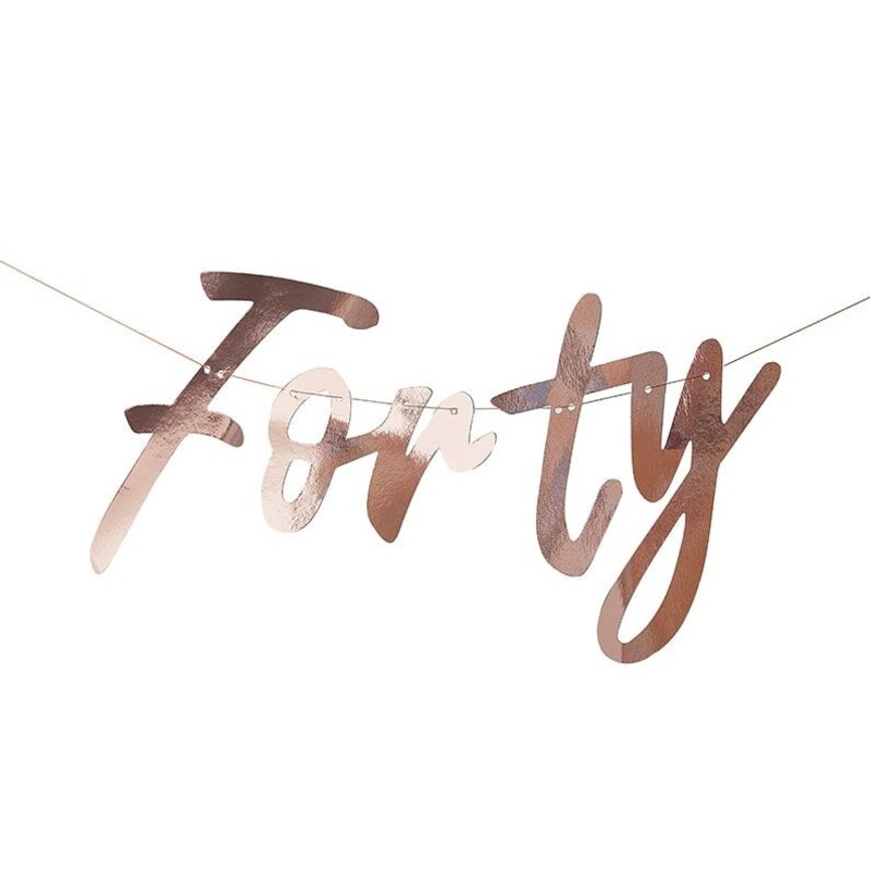 Hello Forty garland 1.7m