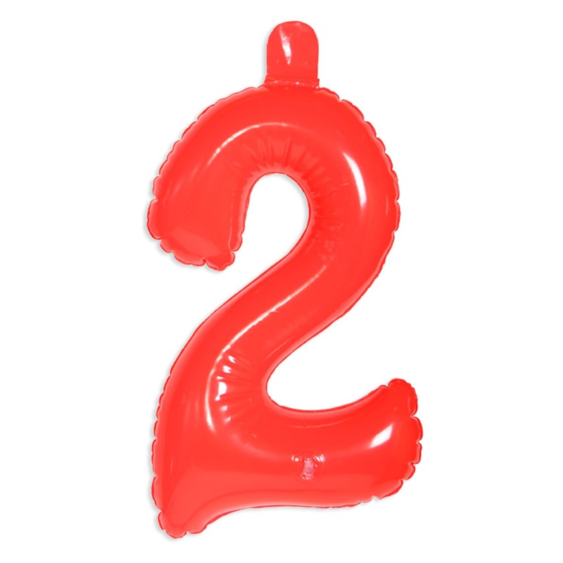 Inflatable number 2 red