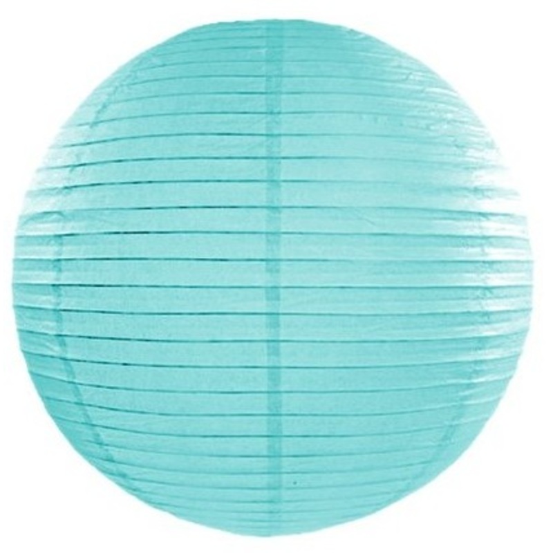Lantern Lilly turquoise 35cm