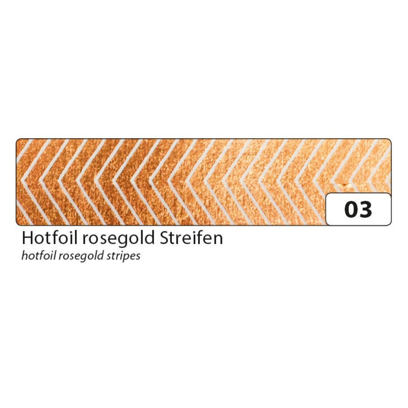 Washi Tape Streifen rosgold 15mmx5m