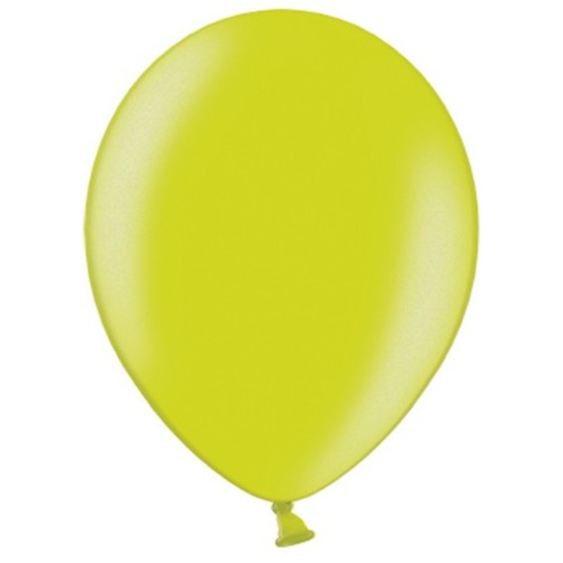 10 party star metallic balloons may green 30cm