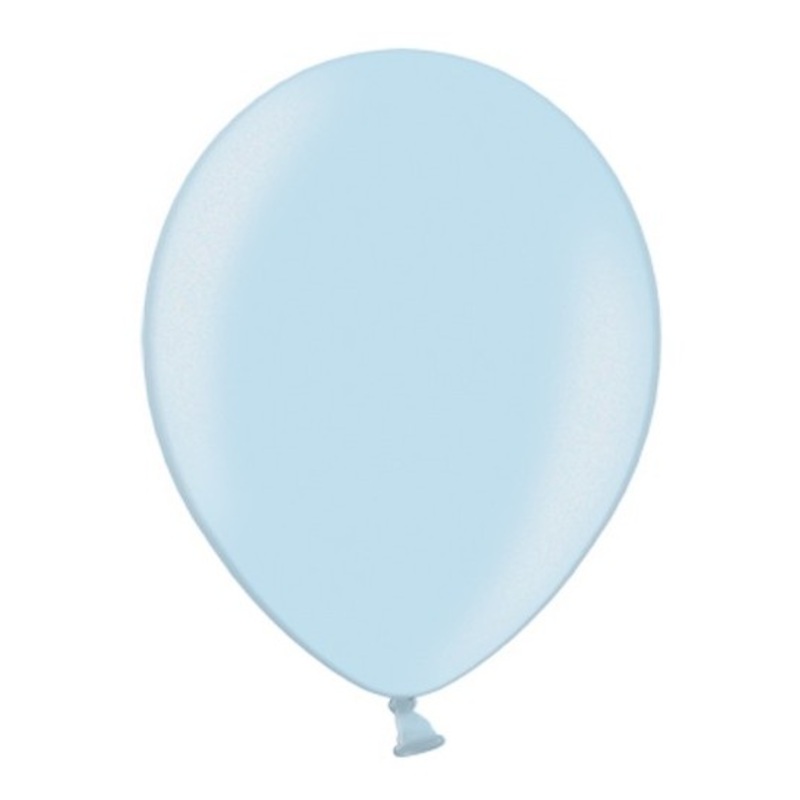 100 balloons in baby blue 13cm