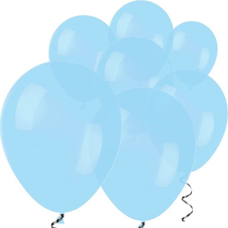 100 light blue balloons Rumba 12.7cm