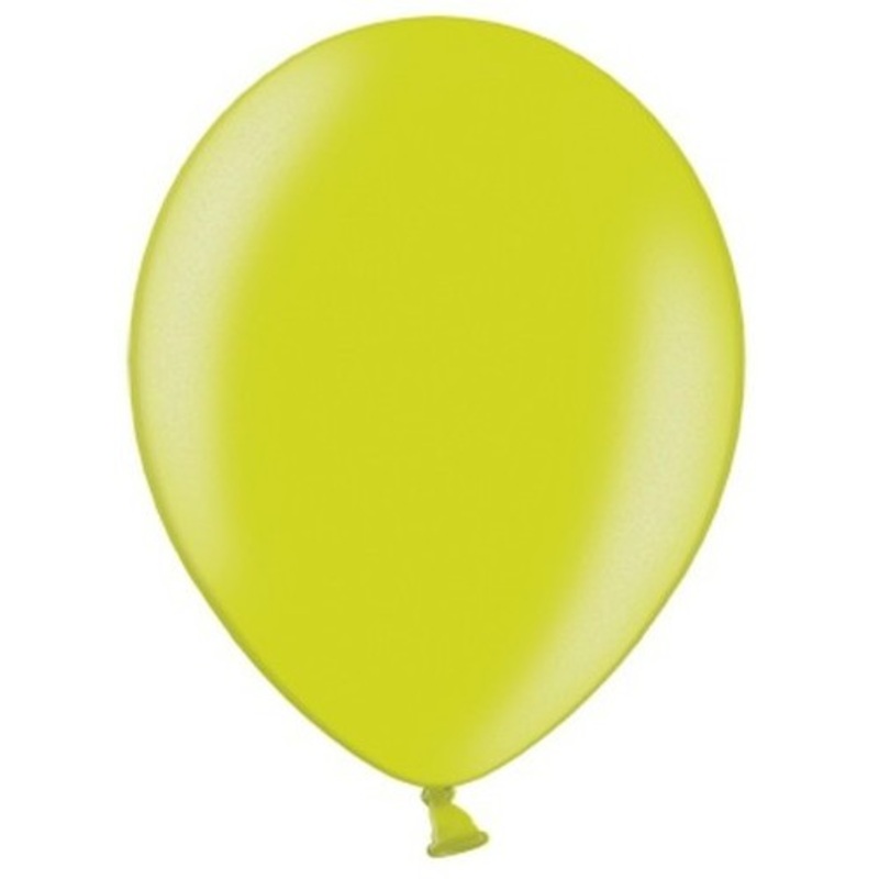 100 Partystar metallic balloons may green 30cm