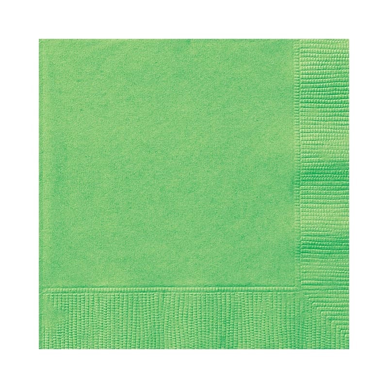 20 napkins Vera lime green 25cm