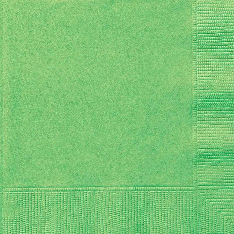 20 napkins Vera lime green 33cm