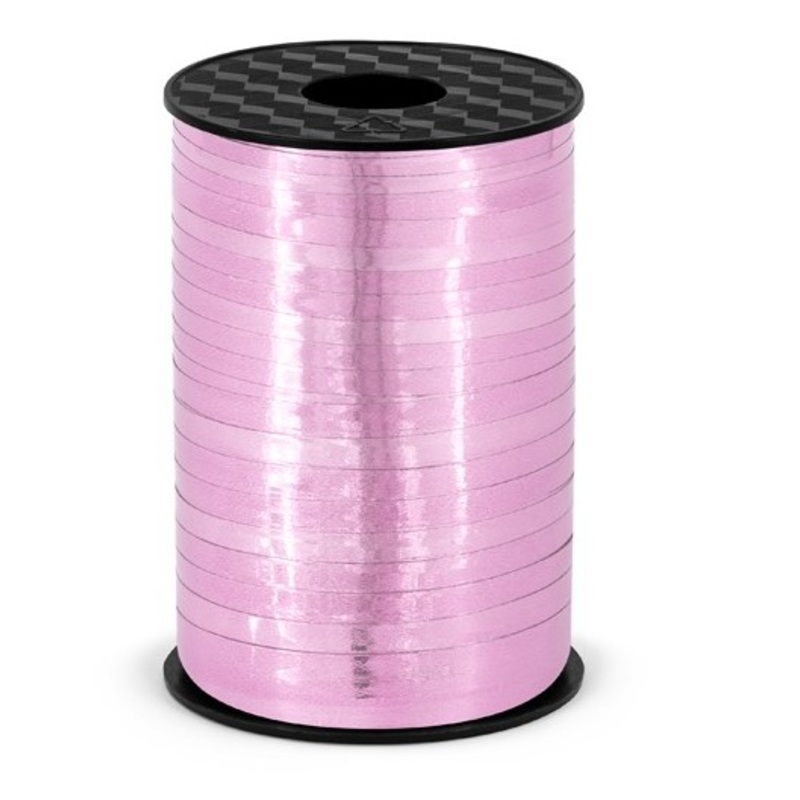 225m ribbon Hong Kong metallic pink