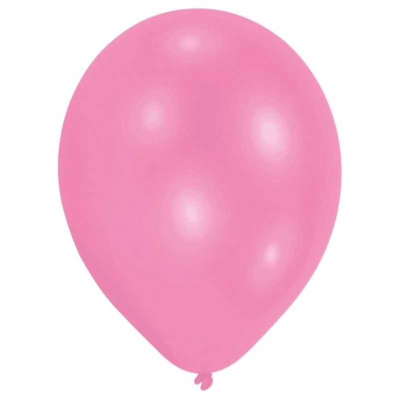 25 pink latex balloons 27.5cm