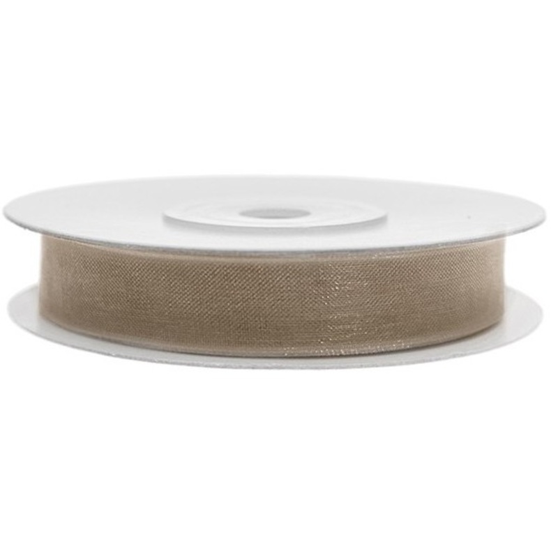 25m chiffon ribbon cappuccino