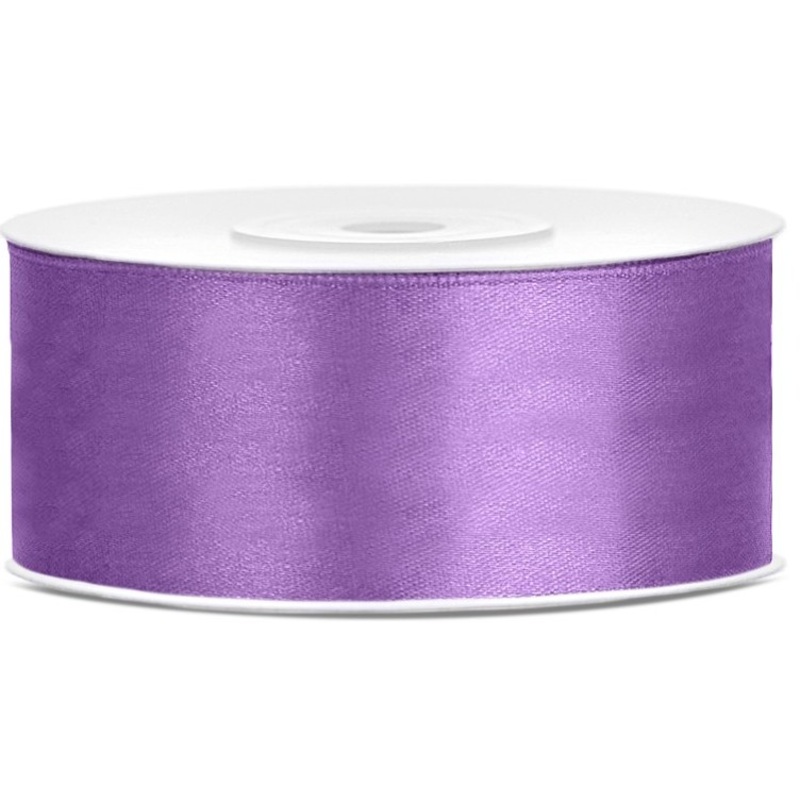25m satin ribbon lavender 25mm wide