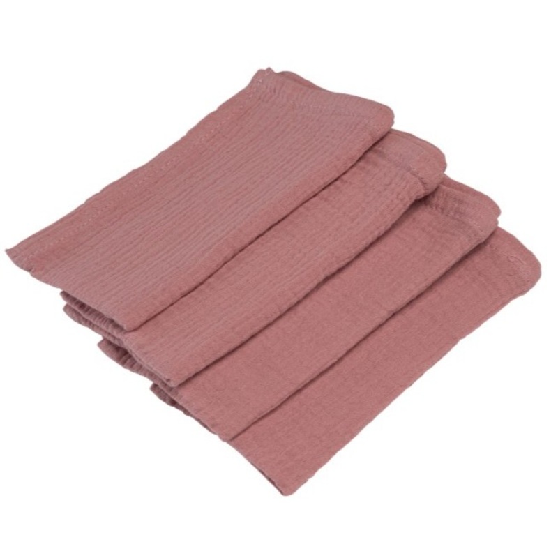 4 fabric napkins powder pink 40cm