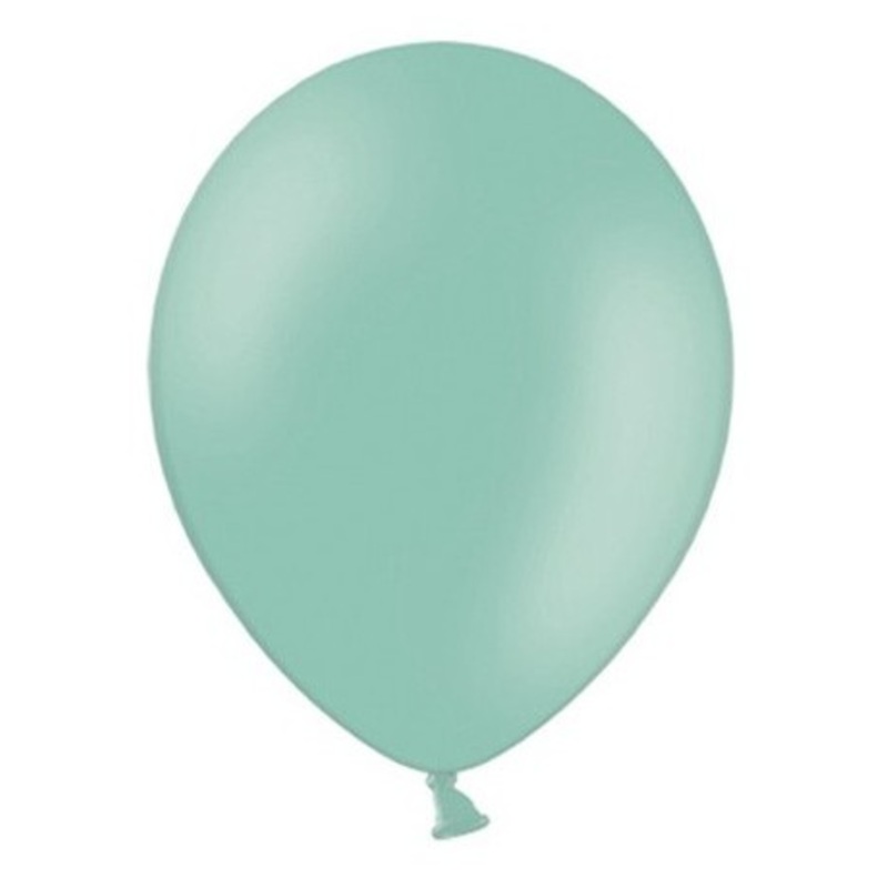 50 party star balloons mint 23cm