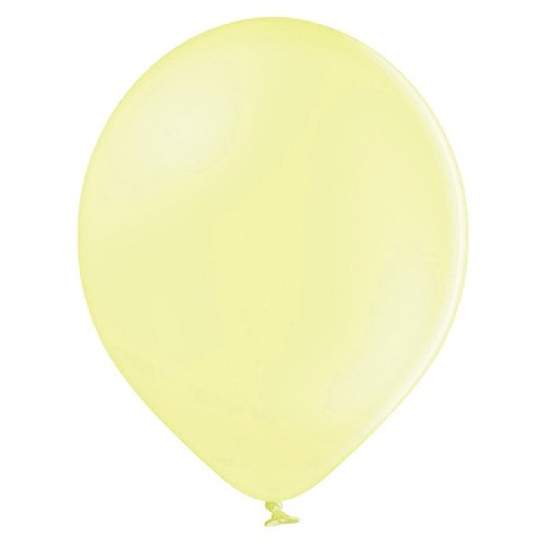 50 party star balloons pastel yellow 30cm