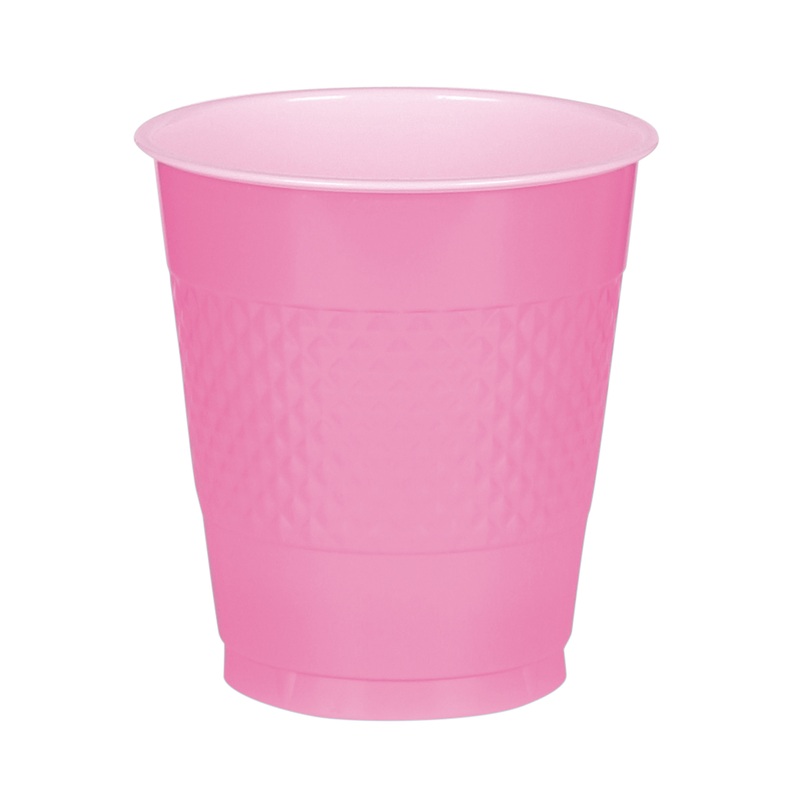 50 plastic cups Mila pink 473ml